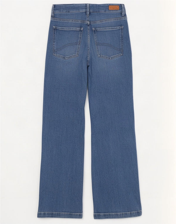 Fat Face Jean Elise jambe large pour femme UK 10 Small W28 L30 Bleu Coton