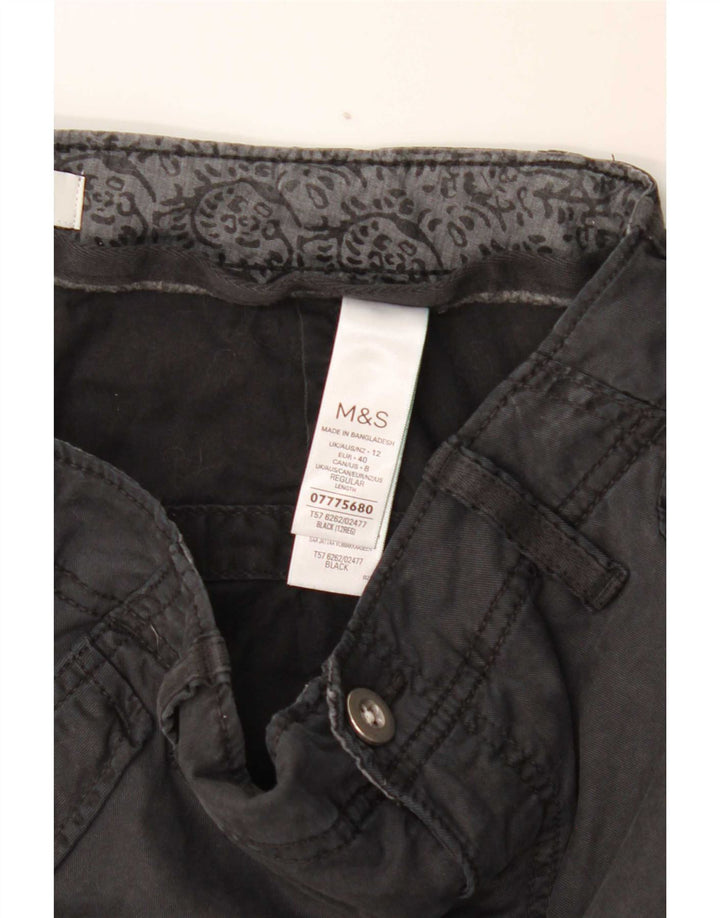 Marks & Spencer Pantalon cargo de jogging pour femme UK 12 Medium W30 L29 Gris