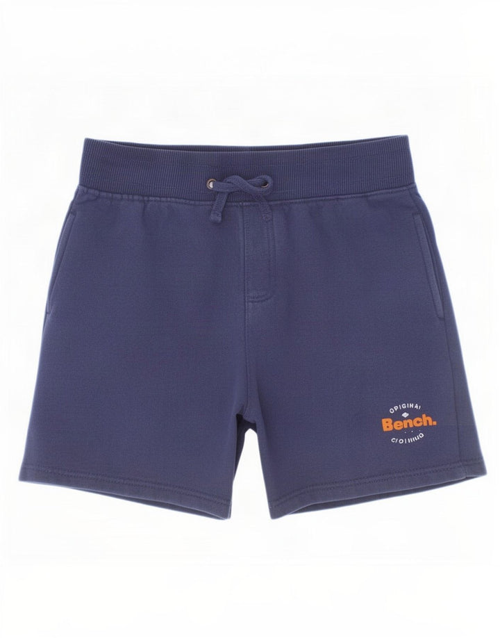 Bench Short de Sport Garçon 9-10 Ans Coton Bleu Marine Moyen