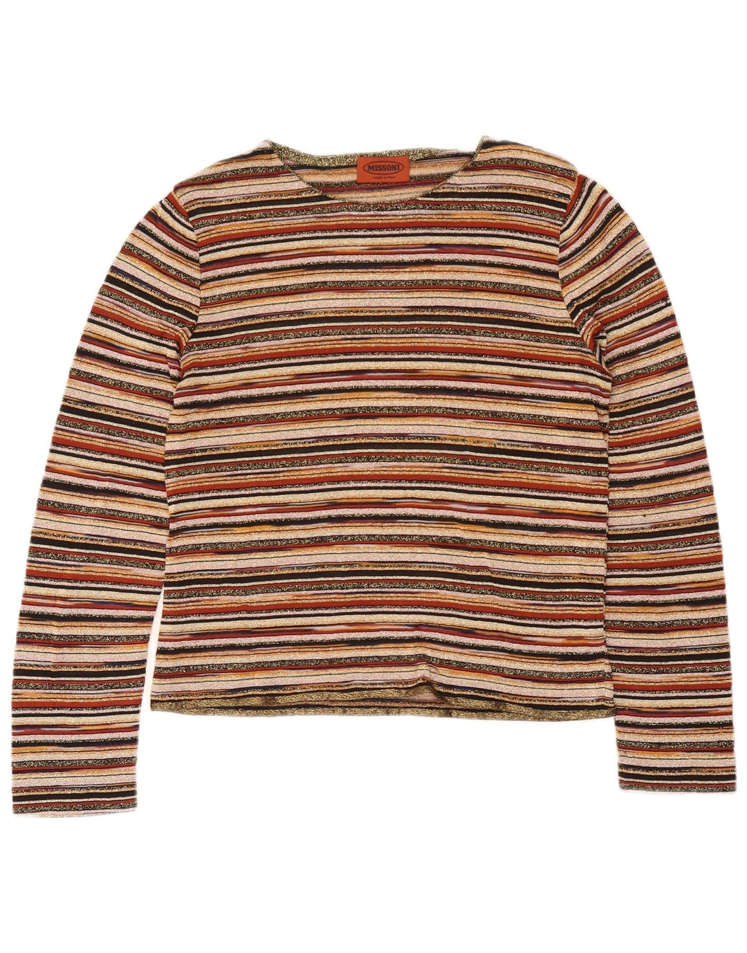 Missoni Womens Blouse Top UK 12 Medium Multicolore Rayé