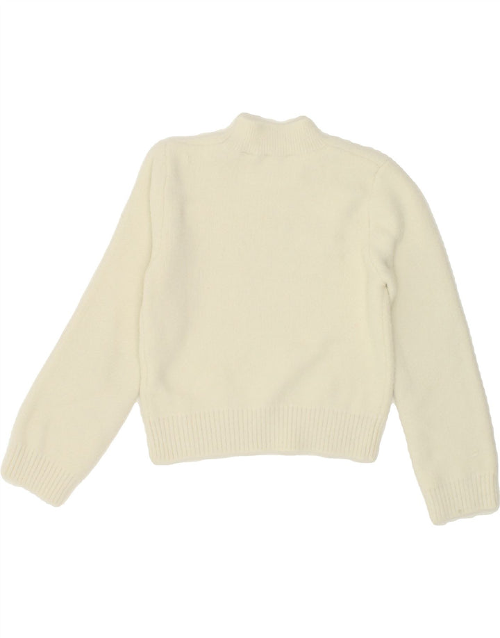 GUESS Girls Graphic Turtle Neck Jumper Sweater 5-6 Years White Polyamide Vintage Guess and Second-Hand Guess from Messina Hembry 