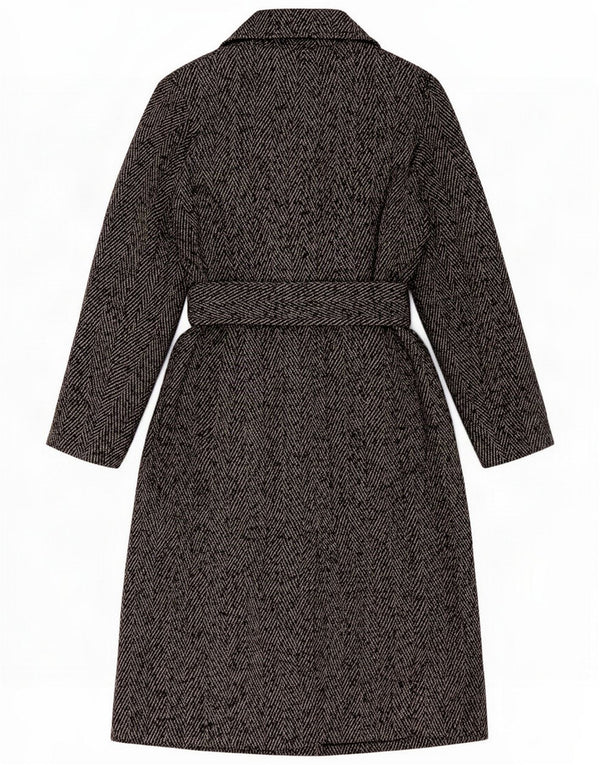 Marks & Spencer Manteau croisé pour femme UK 8 Small Gris Moucheté