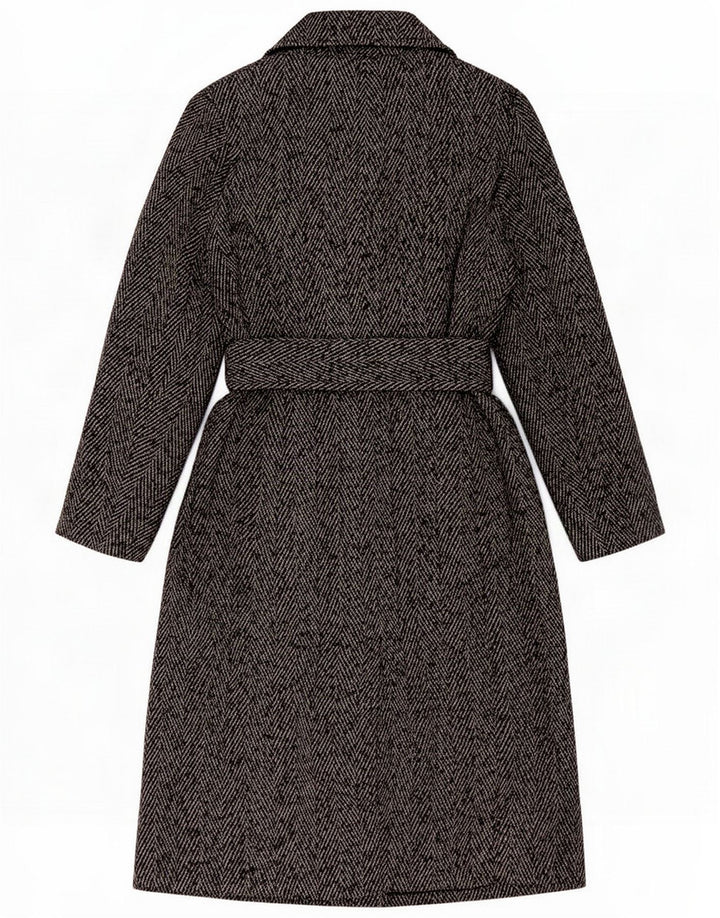 Marks & Spencer Manteau croisé pour femme UK 8 Small Gris Moucheté
