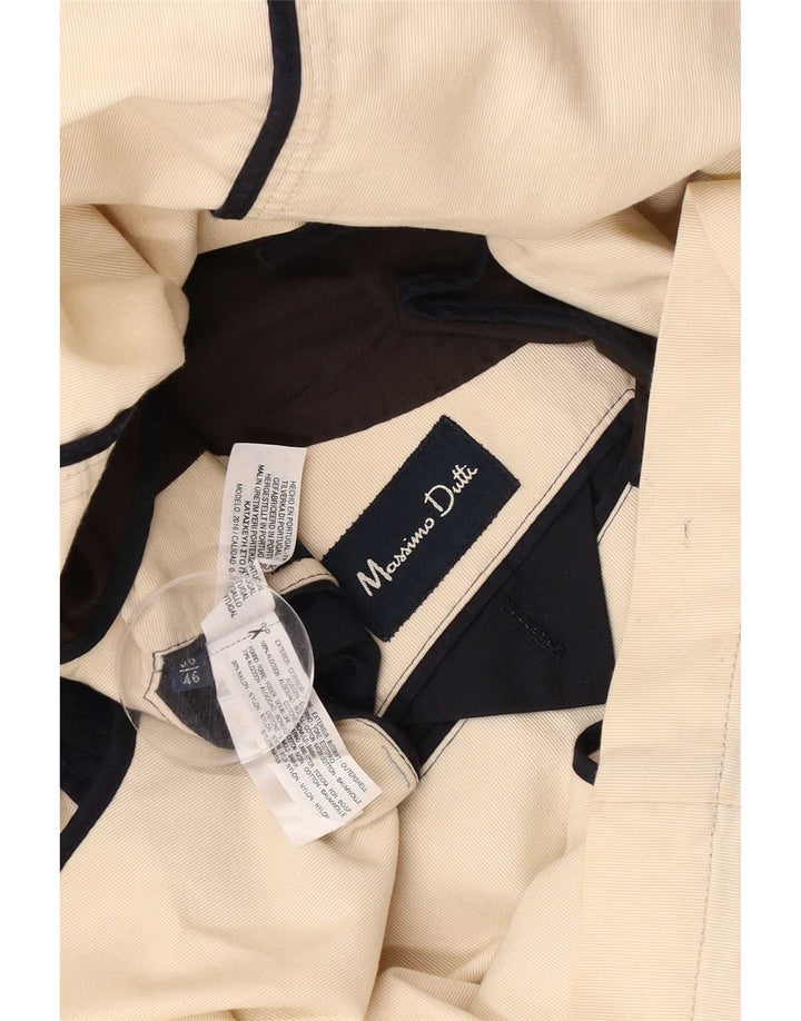 Massimo Dutti Veste Blazer 2 Boutons Homme EU 56 XL Coton Beige