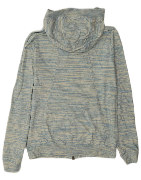 Nike Pull à capuche zippé pour femme UK 10 Petit polyester moucheté bleu