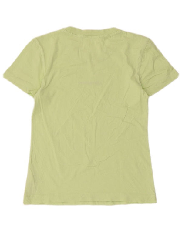 Calvin Klein Jeans T-shirt graphique pour femme en coton vert moyen UK 12