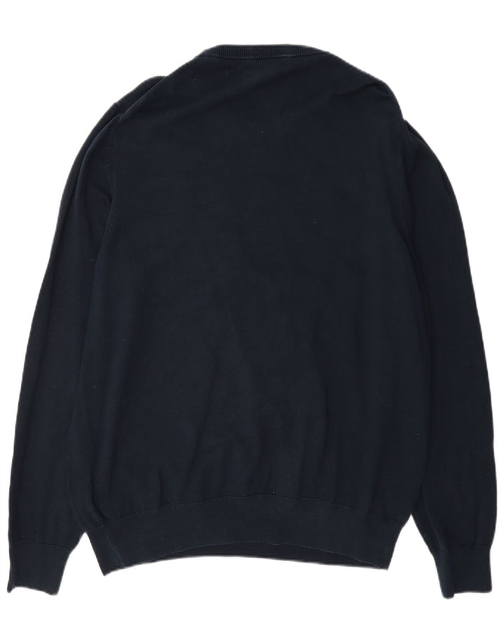 Marks & Spencer Pull à col rond pour homme XL Bleu marine classique