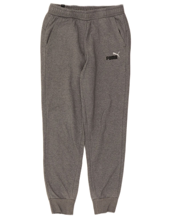 Puma Pantalon de survêtement pour femme Joggers UK 12 Gris moyen Coton