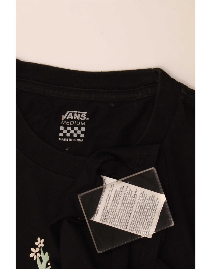 Vans T-Shirt Graphique Homme Noir Moyen Coton Floral