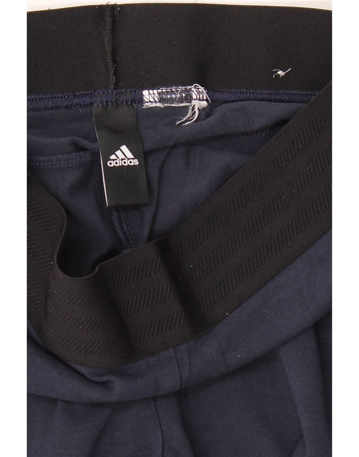 ADIDAS Womens Leggings UK 8 Small Navy Blue Vintage Adidas and Second-Hand Adidas from Messina Hembry 