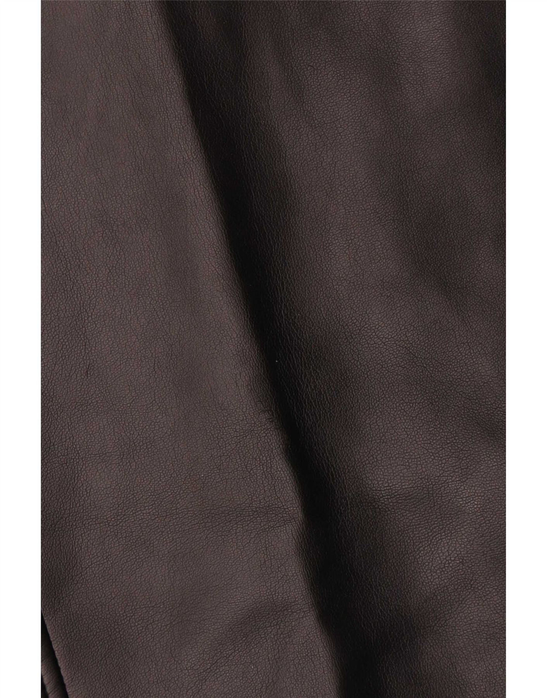 gilet en cuir femme vintage UK 10 Petit Noir