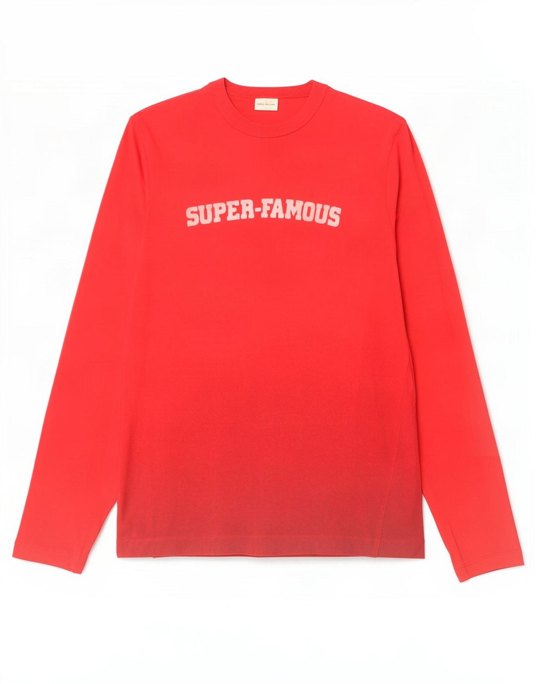 Calvin Klein Jeans Haut Graphique à Manches Longues Homme Rouge Moyen Coton