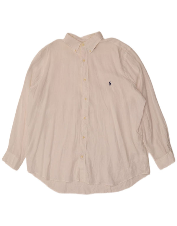 Polo Ralph Lauren Chemise ample pour homme XL Blanc