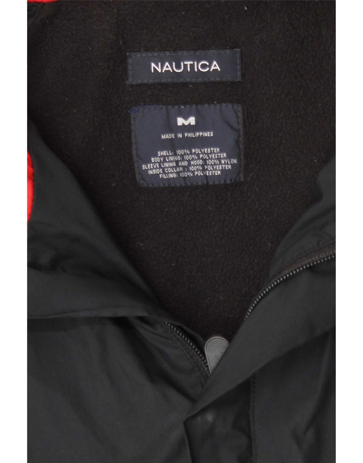 Nautica Bomber à capuche pour homme UK 38 Bleu marine moyen Colourblock
