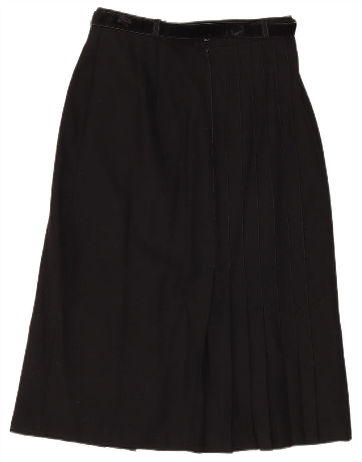 jupe trapèze vintage femme W28 noir moyen