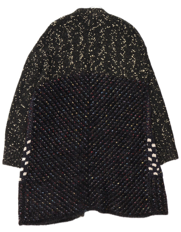 Desigual Cardigan long pour femme UK 44 Medium Noir moucheté