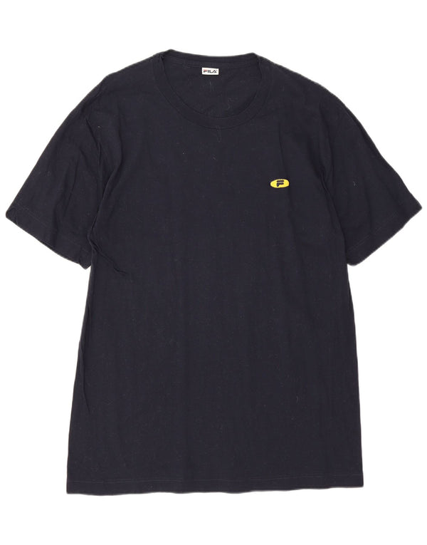 Fila T-Shirt Homme Top UK 36 Petit Bleu Marine Coton