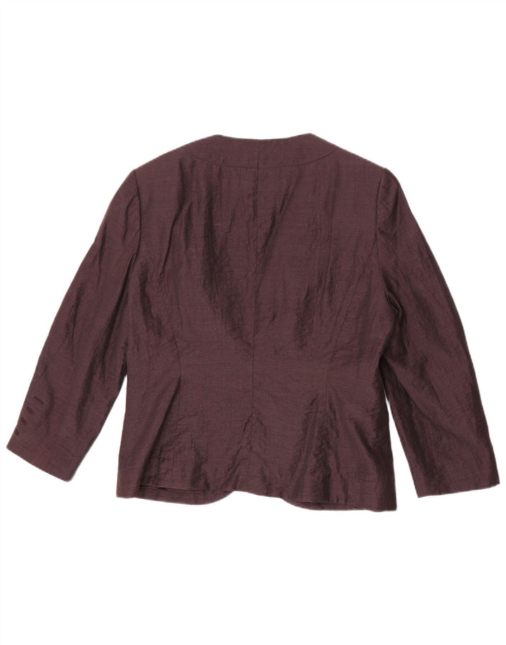 Fenn Wright Manson Veste blazer à manches 3/4 pour femme UK 16 Large Violet