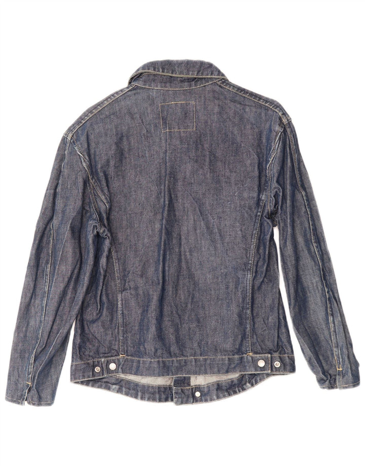 LEVI'S Veste en Jean Femme UK 14 Coton Bleu Marine Moyen