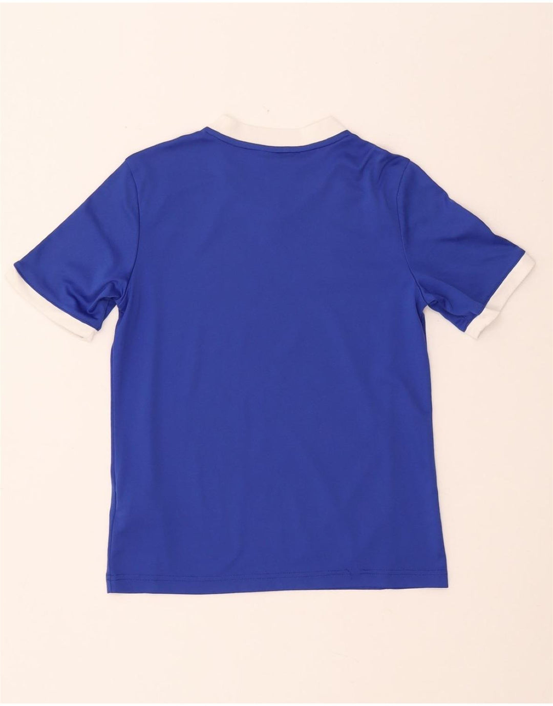ADIDAS Garçon Climalite T-Shirt Top 11-12 ans Grand Bleu Polyester