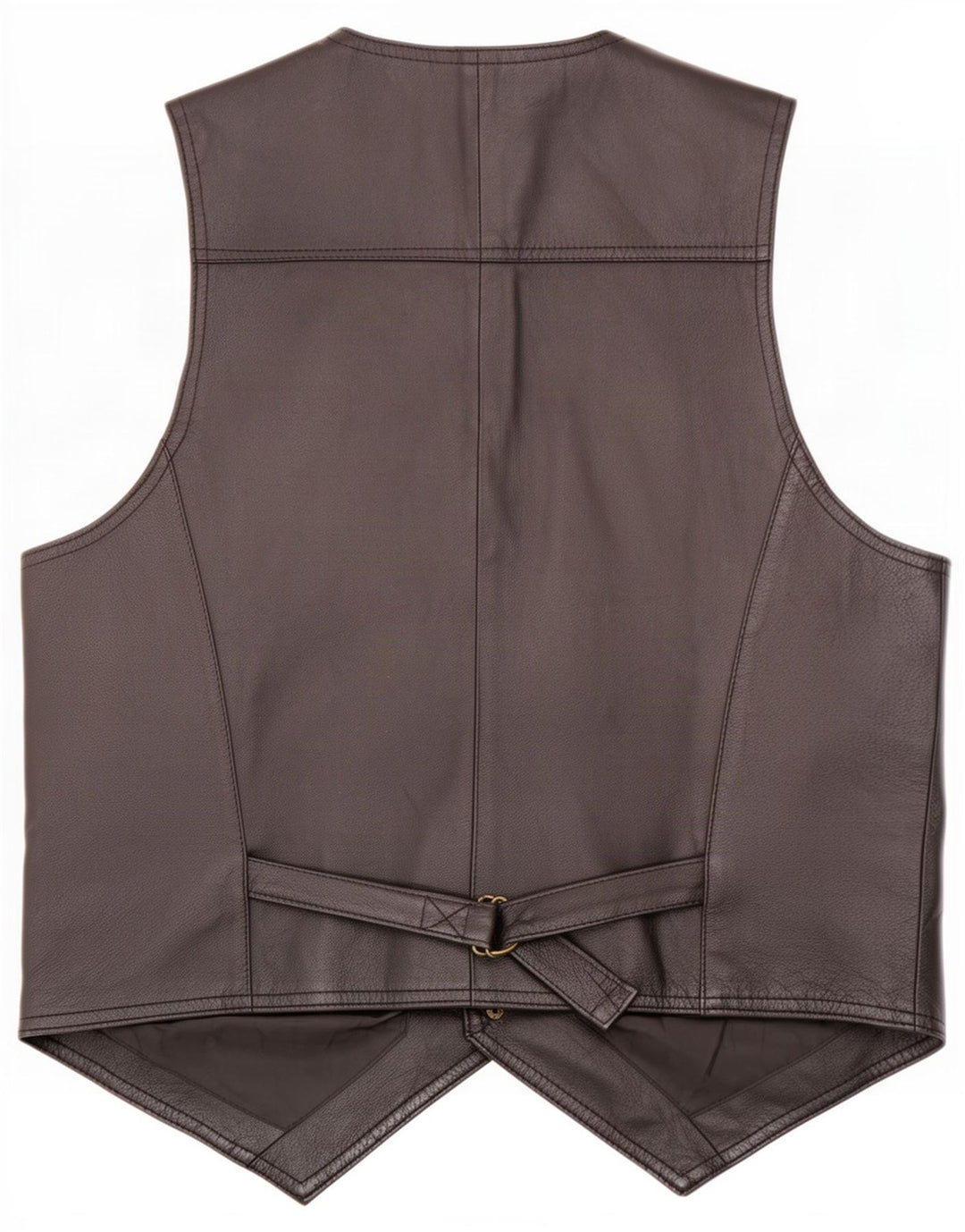 John F Gee Gilet en cuir pour homme Taille L Noir
