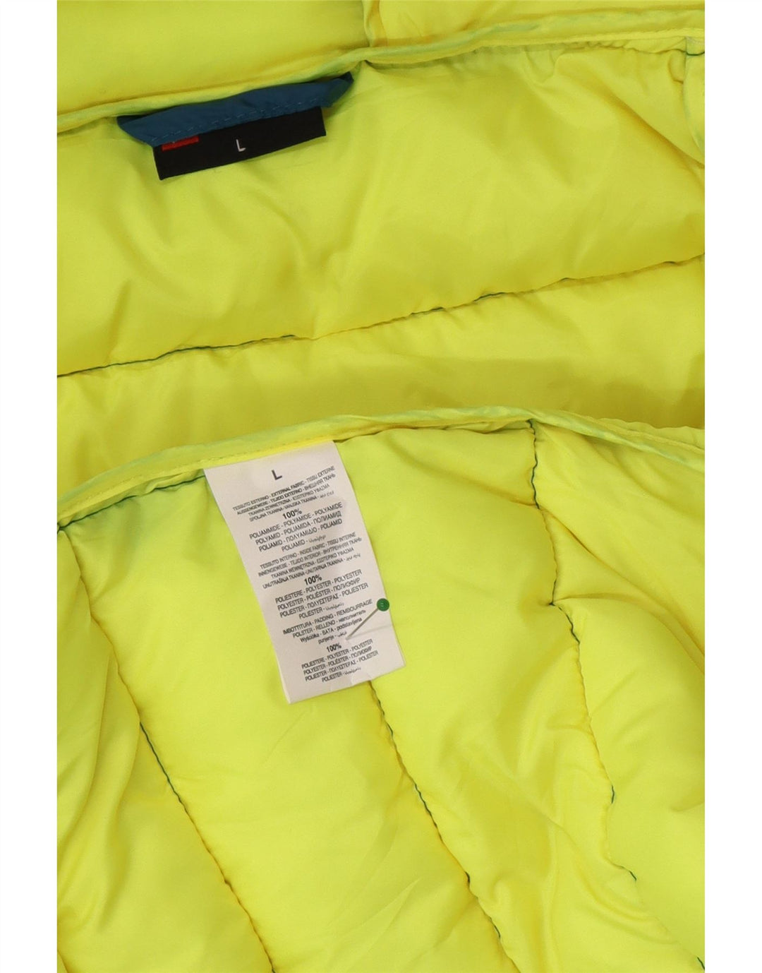 Lotto Veste matelassée à capuche pour homme UK 40 Large Bleu Polyester