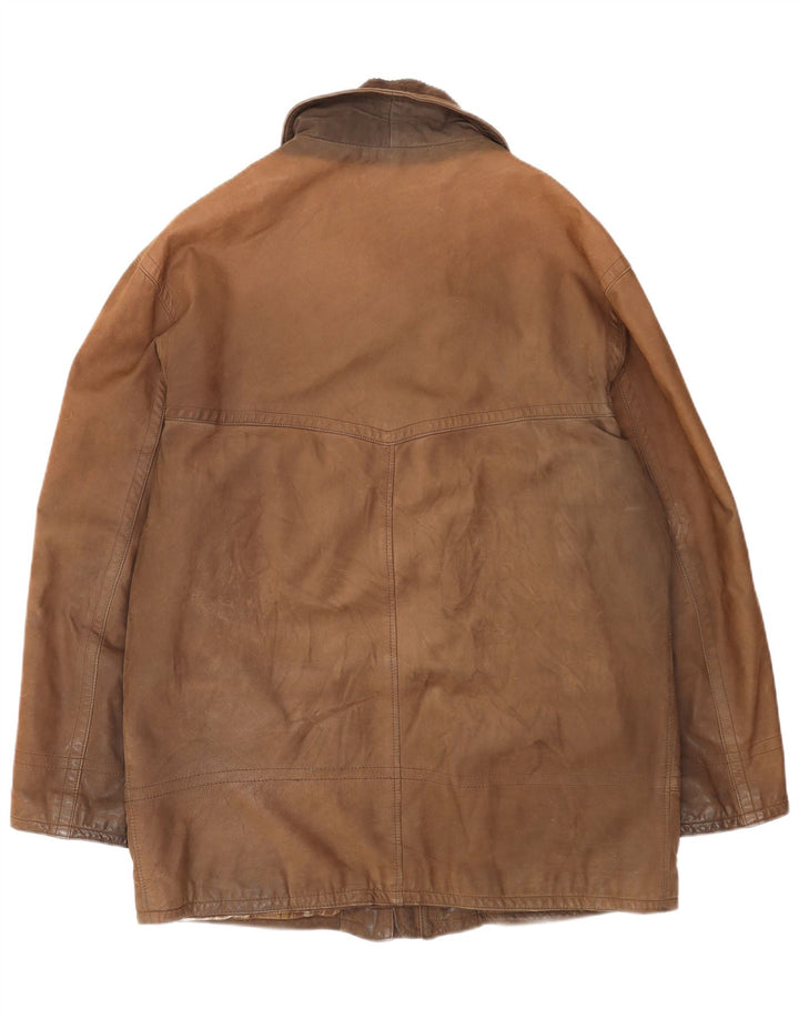 Conbipel Veste en Cuir Homme IT 52 Grand Cuir Marron