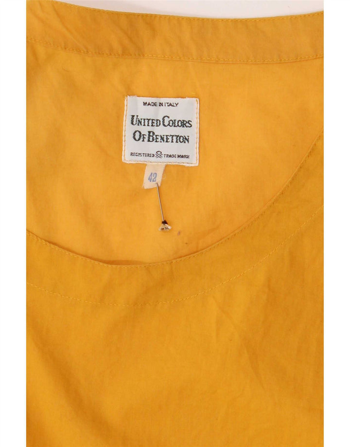 Benetton Femme Blouse Sans Manches Top IT 42 Jaune Moyen