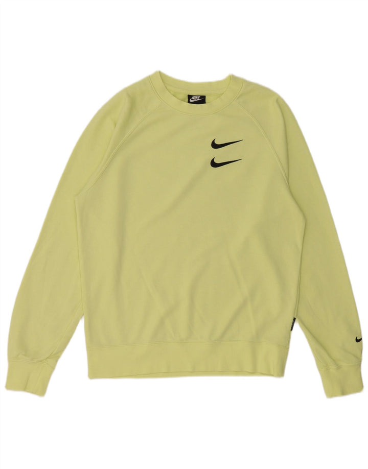 Nike Mens Graphic Sweatshirt Jumper Petit Jaune Coton