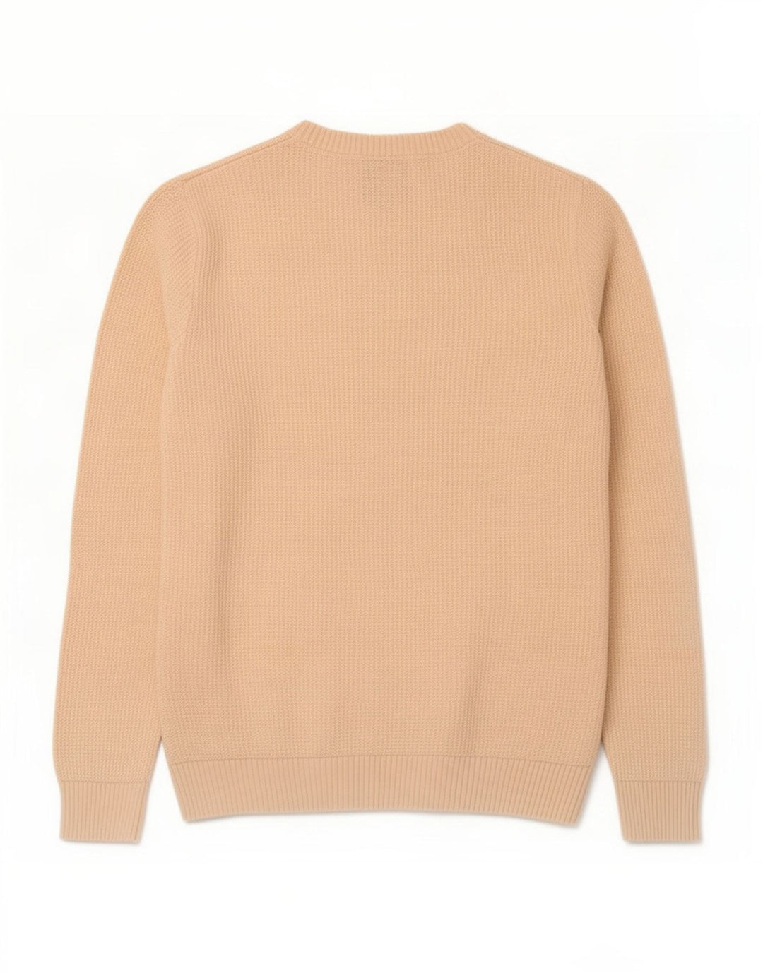 Zara Pull à col rond en coton beige moyen pour homme