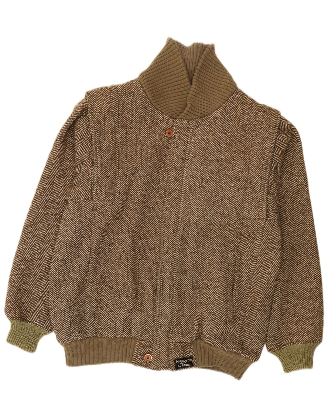 Radici Bomber en tricot pour homme IT 50 à chevrons kaki