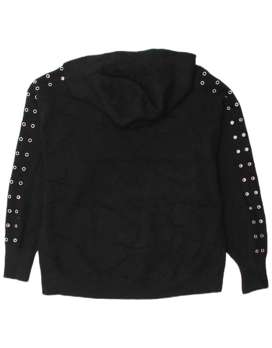 Zara Pull surdimensionné pour femme UK 10 Petite viscose noire