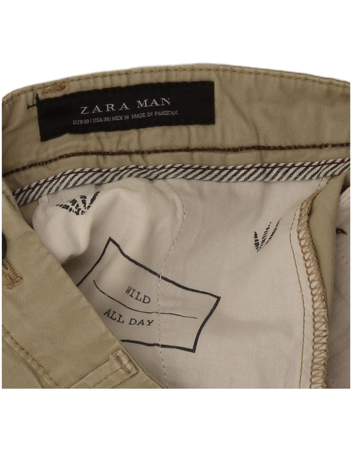 Zara Short Chino Homme EU 38 Petit W30 Beige