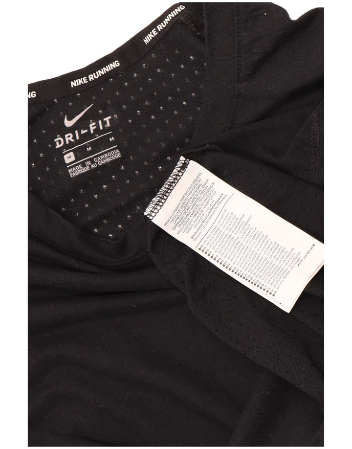Nike Hommes Dri Fit T-Shirt Haut Noir Moyen Polyester