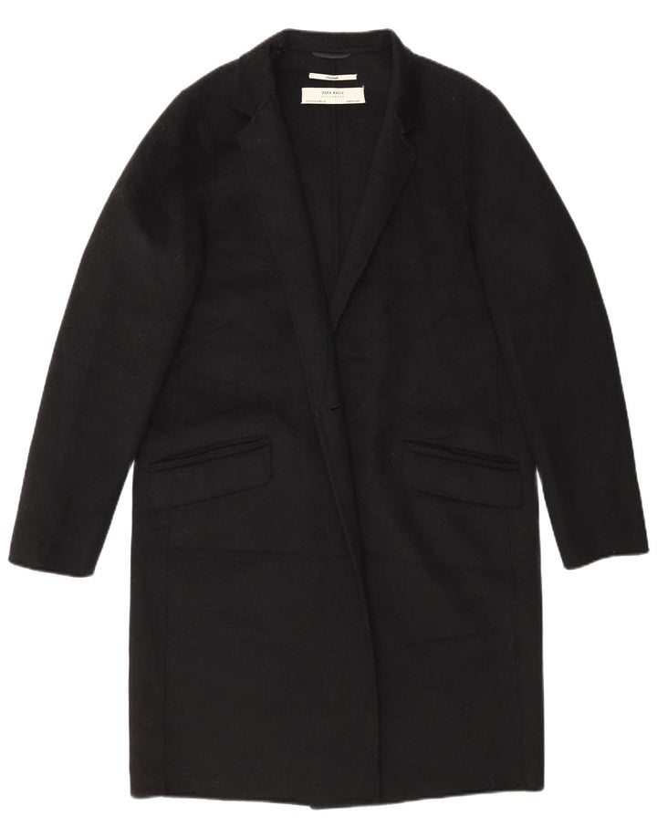 Pardessus Zara pour femme fabriqué à la main UK 14 Medium Black