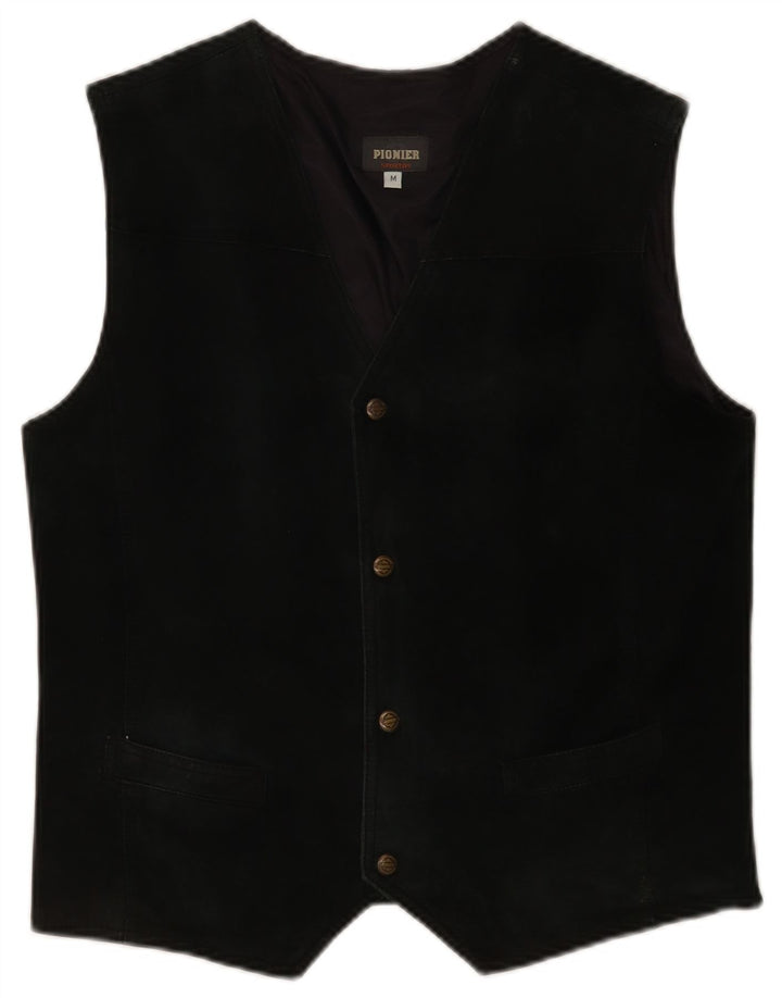 Pionier Gilet En Daim Homme Noir Moyen