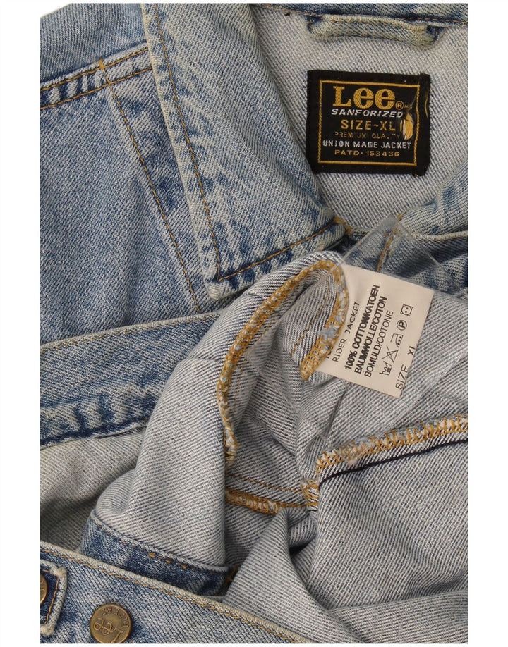 Lee Veste en Jean Homme UK 42 XL Bleu Coton