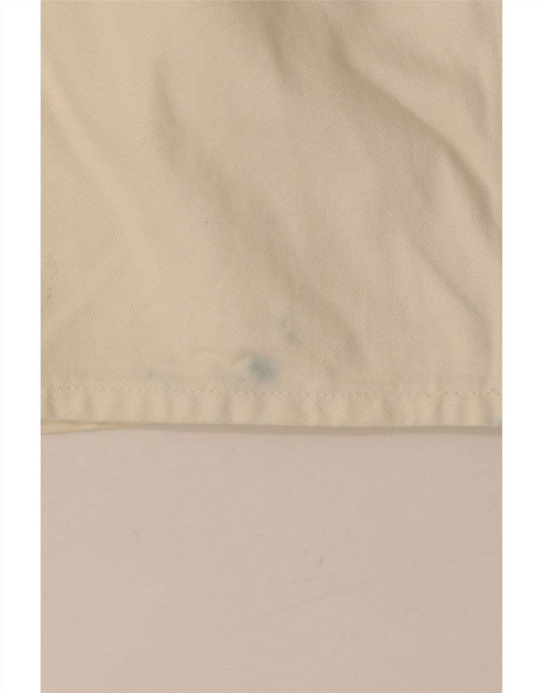 UNIFORM Womens Denim Skirt W26 Small White Cotton Vintage Uniform and Second-Hand Uniform from Messina Hembry 