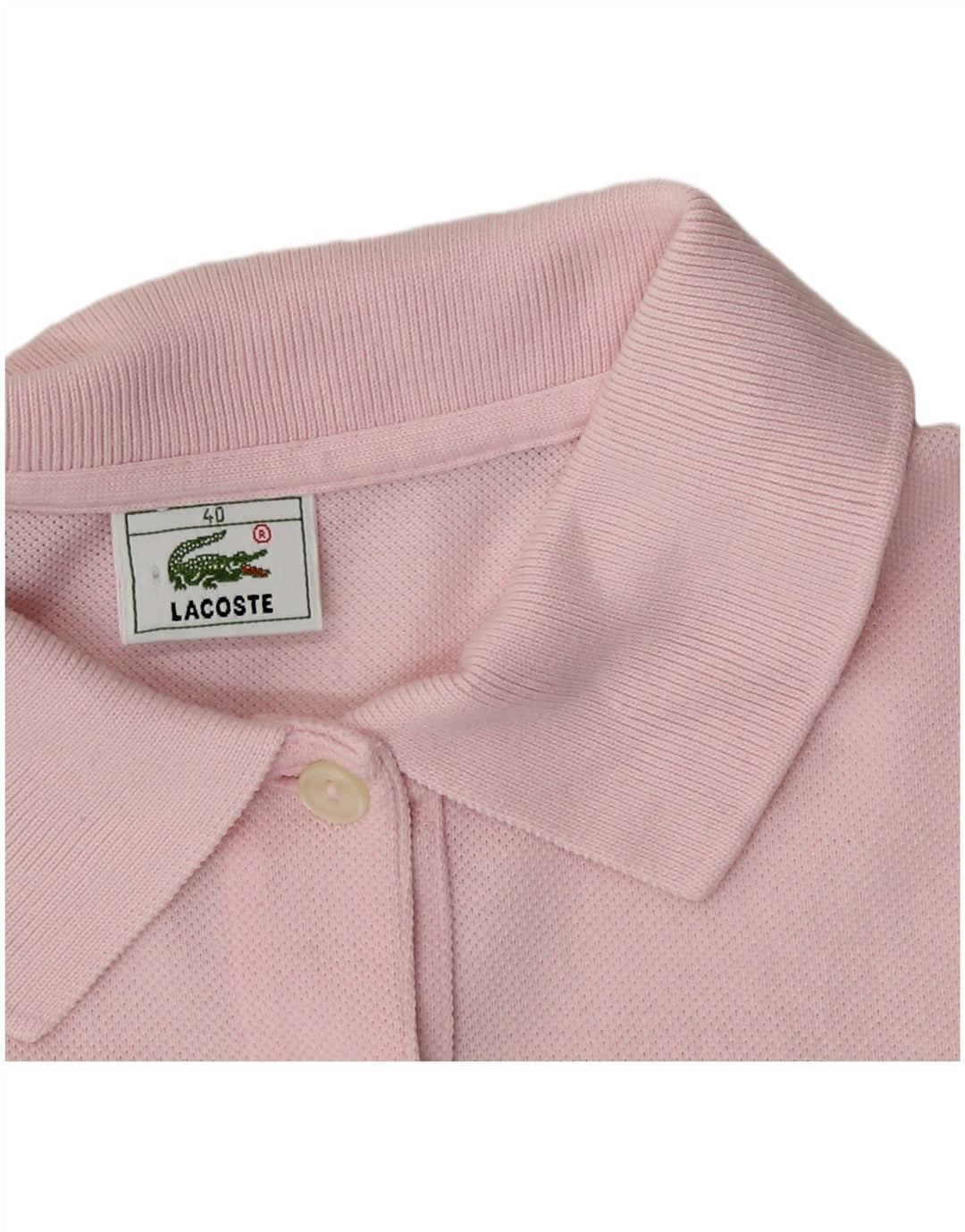 Lacoste Polo Femme Taille 40 Coton Rose Moyen
