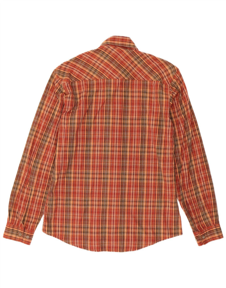 Marlboro Classics Chemise en flanelle pour homme en coton à petits carreaux rouges