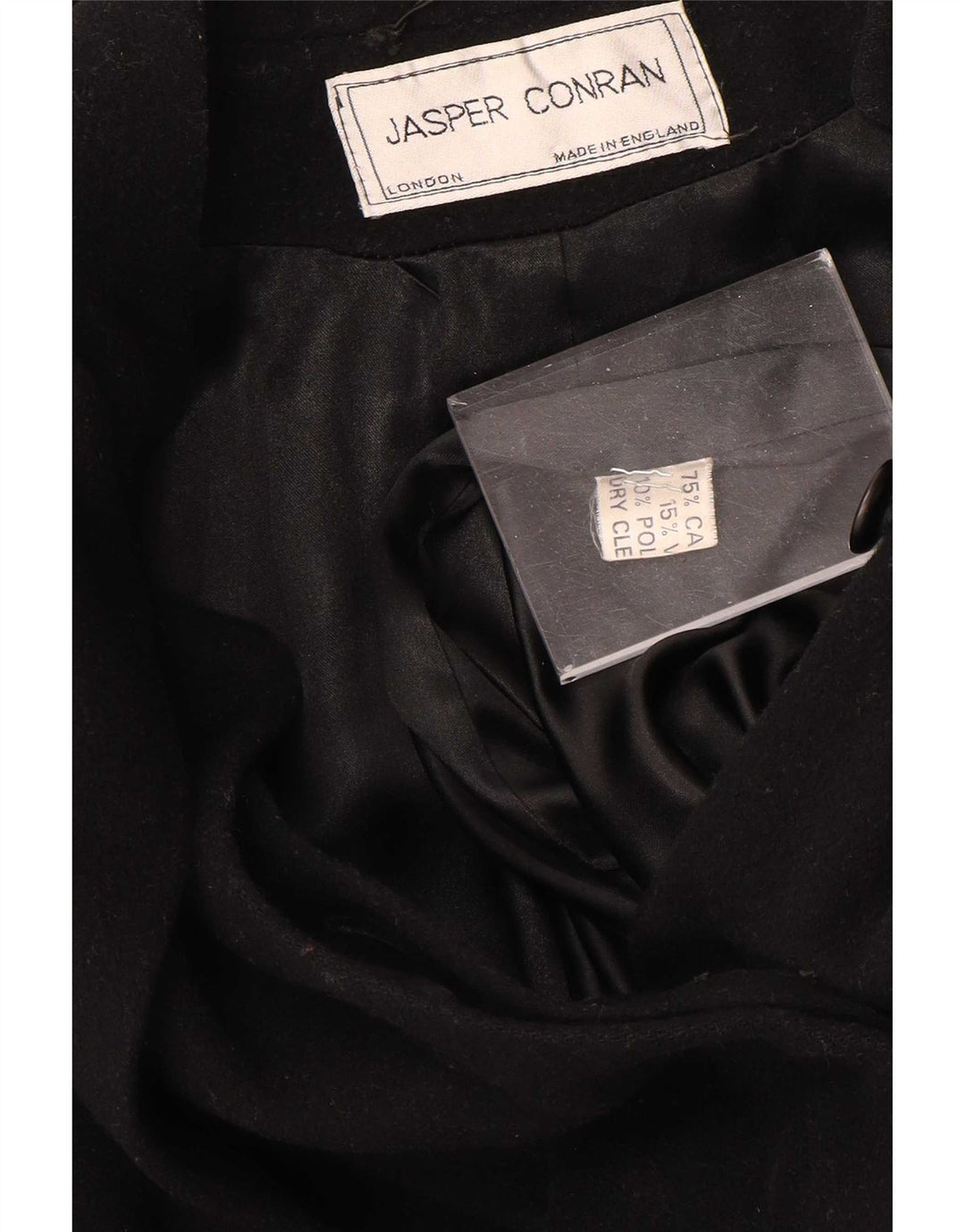 Jasper Conran Manteau surdimensionné pour femme UK 14 Grand cachemire noir