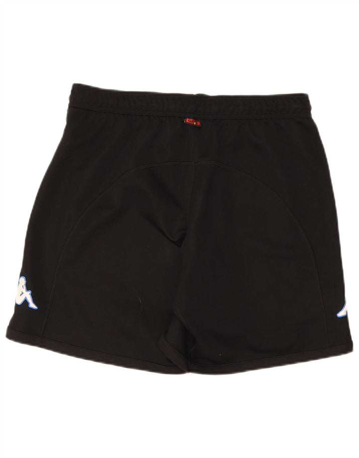 Kappa Short de Sport Graphique Homme Noir Moyen Polyester