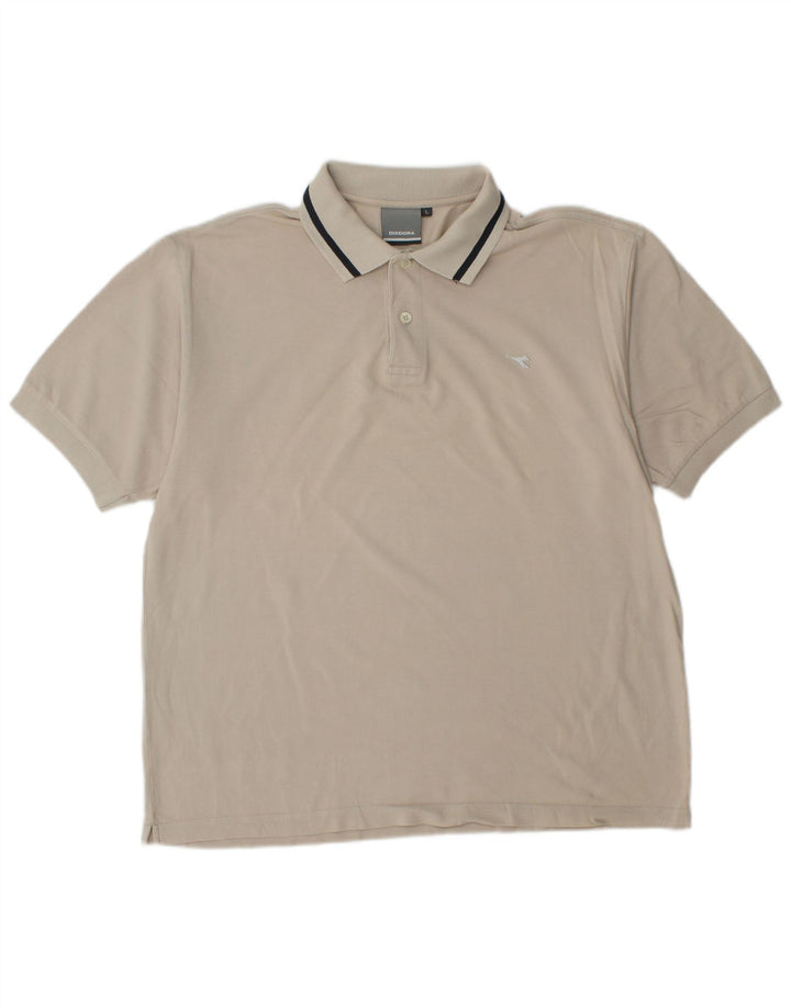 DIADORA Polo Homme Grand Blanc Coton
