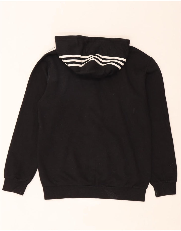 Adidas Pull à capuche zippé pour homme Petit coton noir