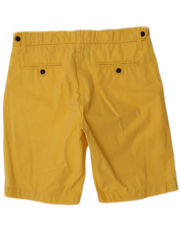 vintage Mens Chino Shorts Grand W34 Coton Jaune