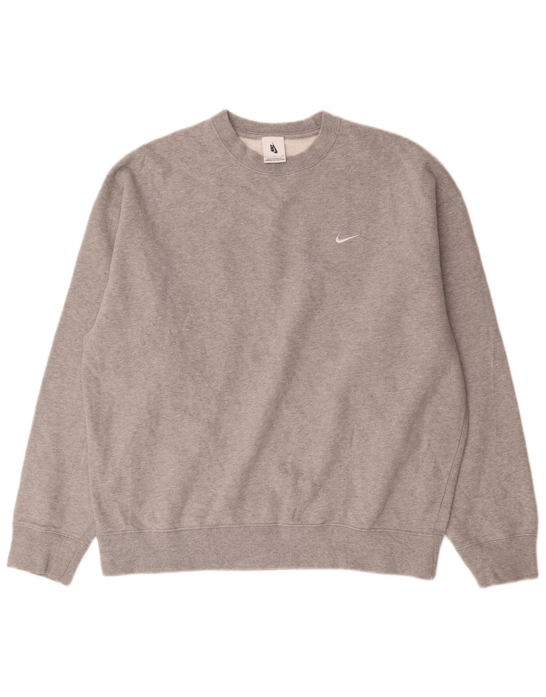 Nike Sweat-shirt pour homme en coton gris Taille L