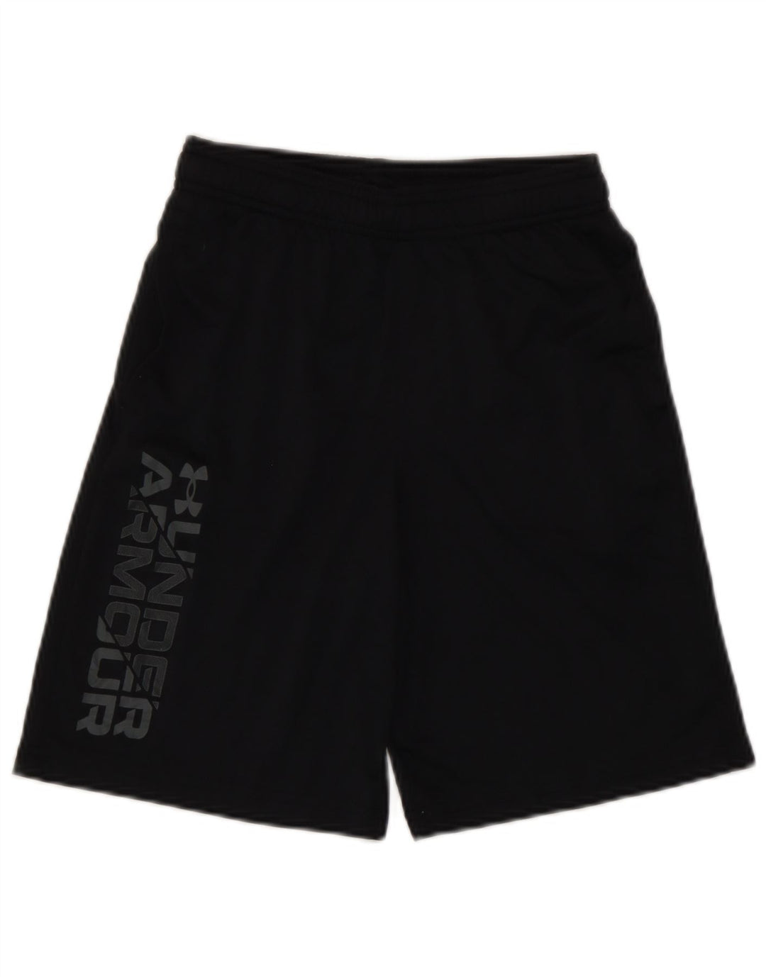 Under Armour Short de Sport Graphique Garçon 9-10 ans Noir Moyen Polyester