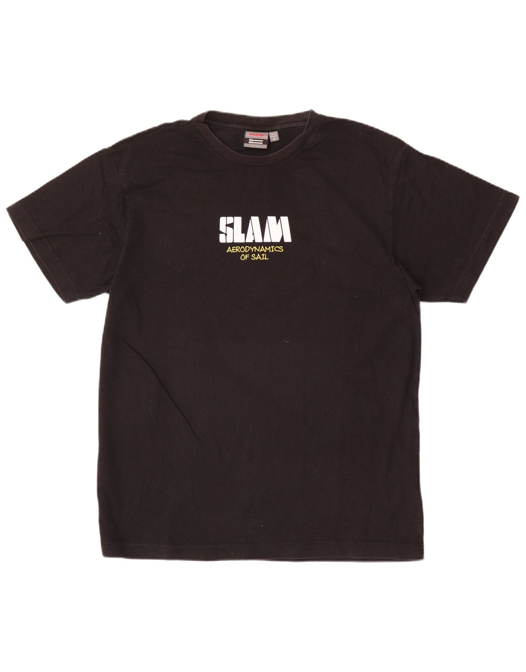 Slam T-Shirt Graphique Homme Noir Moyen Coton