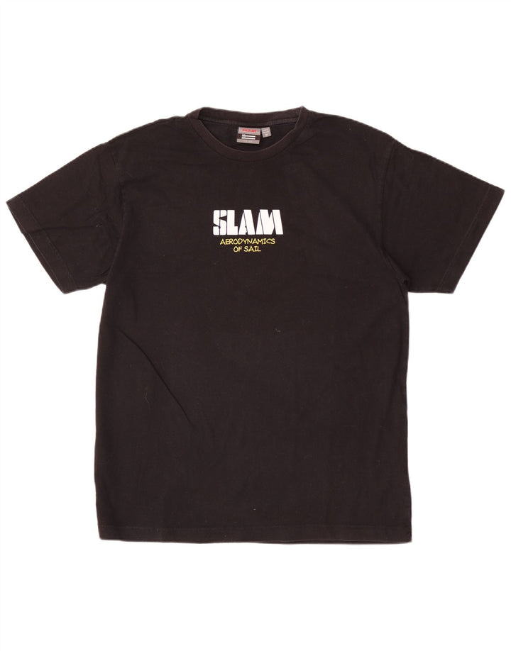 Slam T-Shirt Graphique Homme Noir Moyen Coton