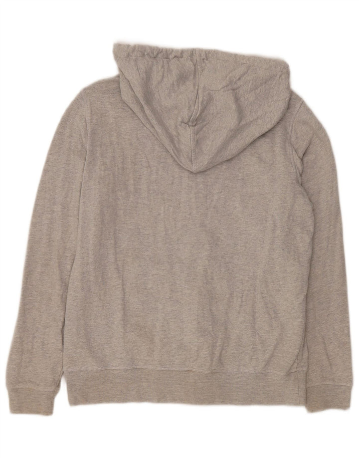 Marks & Spencer Pull à capuche zippé surdimensionné pour femme UK 10 Petit coton gris